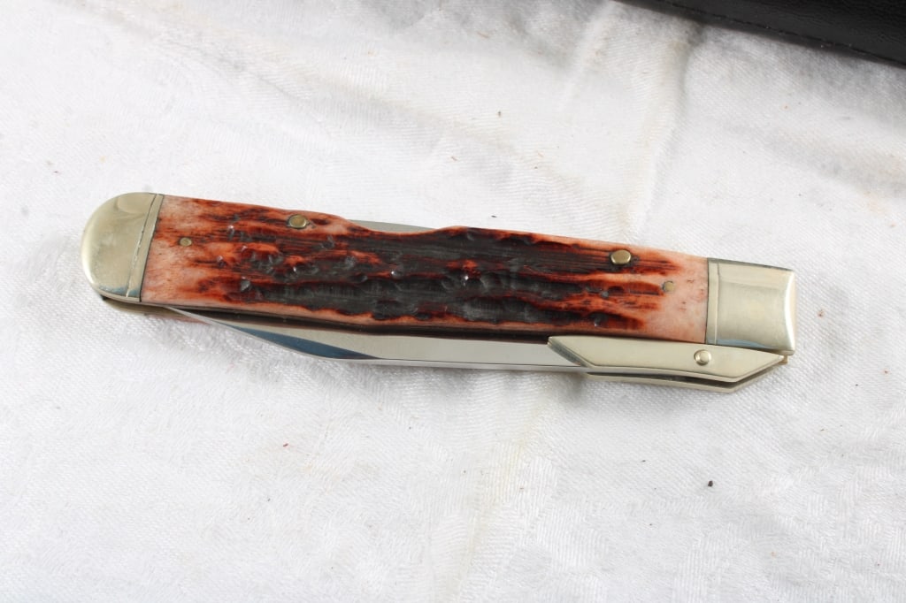 Marbles Folding Hunting Lock Blade Knife in Case - 4