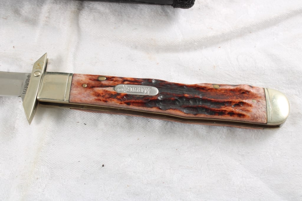Marbles Folding Hunting Lock Blade Knife in Case - 7