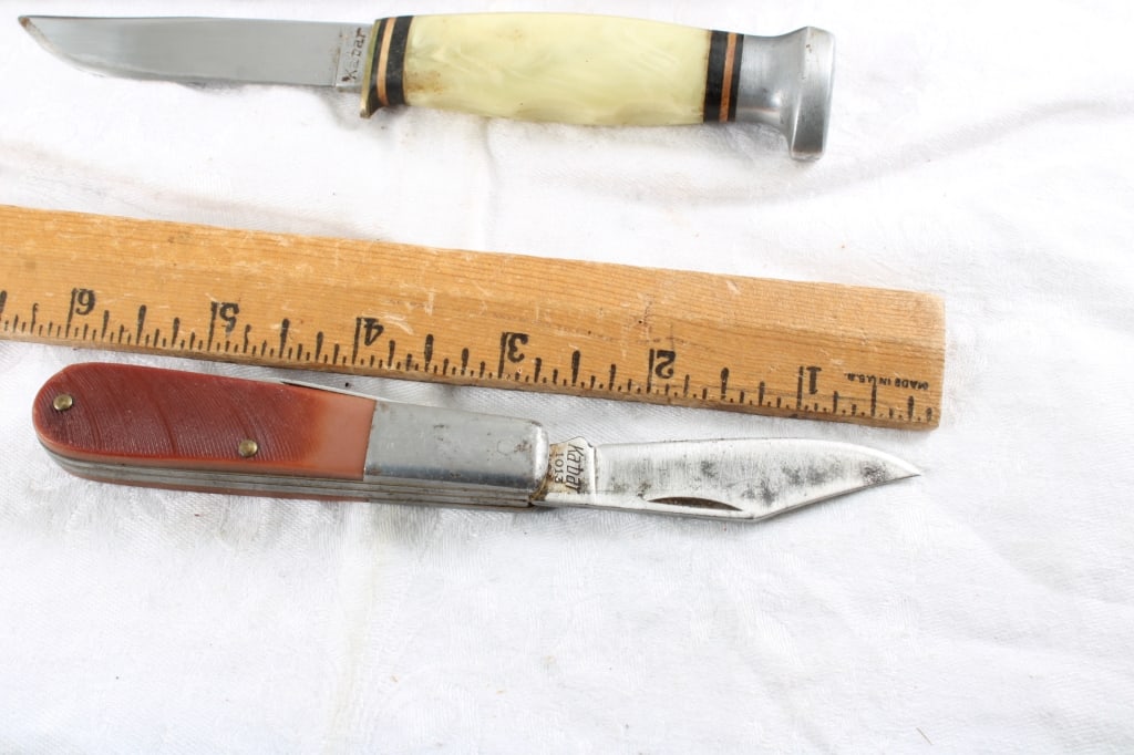 KaBar Fixed Blade Knife & Folding KaBar Knife - 4