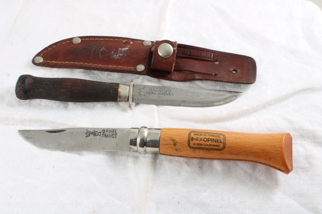 1 Mora Sweden Fixed Blade & 1 Opinel Folding Knife (1 of 20)
