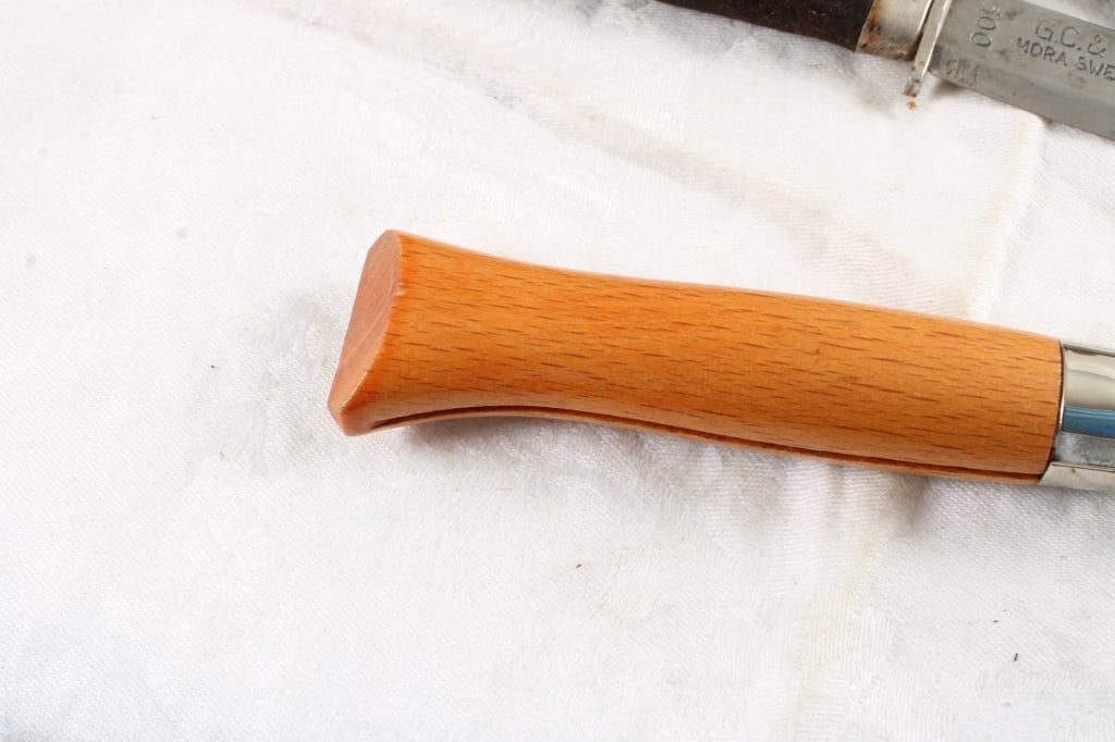 1 Mora Sweden Fixed Blade & 1 Opinel Folding Knife - 7