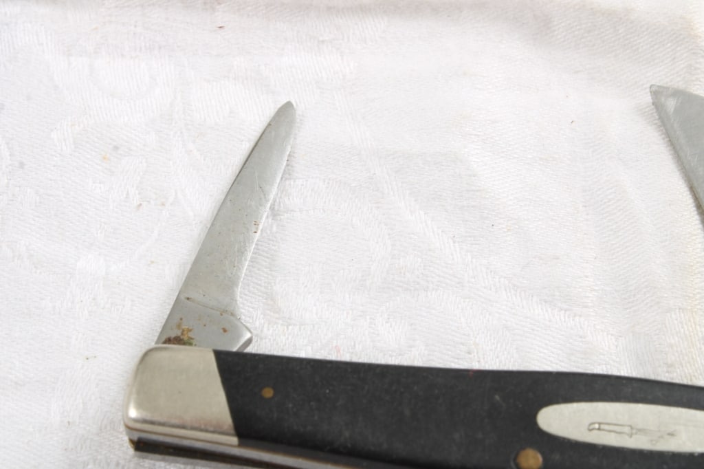 5 Folding Knives Buck 3 Blade, Frost Cutlery, - 7