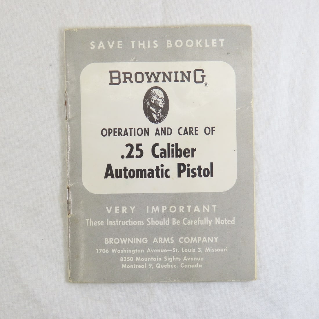 Baby Browning .25 Auto Pistol with Case and Ammo - 18