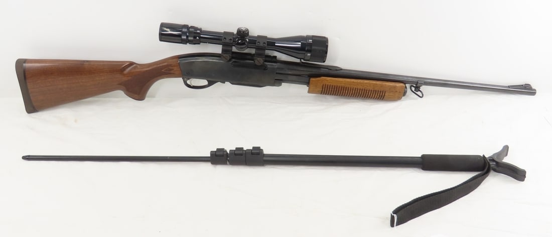 Remington Gamemaster 760 .270WIN Rifle: Remington Gamemaster 760 .270WIN Rifle - SN# 309034, produced from 1952 to 1981. Pump action, 22" barrel with front ramp sight and adjustable rear sight, 4 round detachable box magazine, front