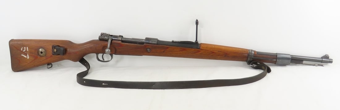 1937 S/147 K98k Mauser Rifle w/Waffenamt: 1937 S/147 K98k Mauser Rifle w/Waffenamt - SN# 8596b, import by NAC RID NJ, top receiver marked "S/147 (.P. Sauer & Sohn) 1937", left:"eagle 8596b Mod. 98", right: "eagle/359 eagle/214 eagle/214".