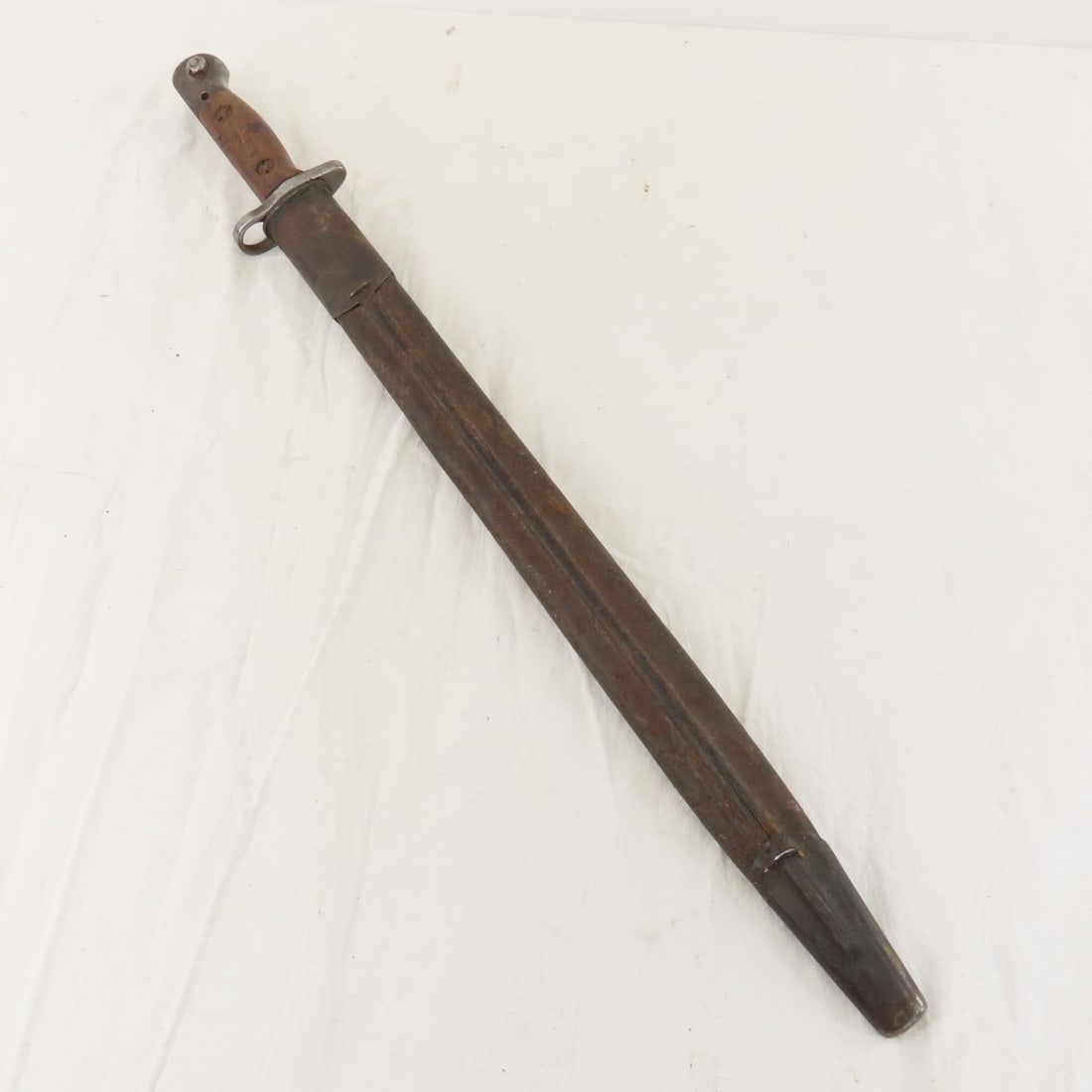 WWI Era Indian No. I MK I Sword Bayonet & Scabbard - 14