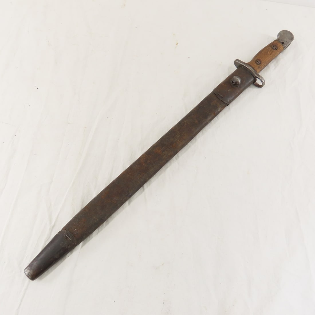 WWI Era Indian No. I MK I Sword Bayonet & Scabbard - 15