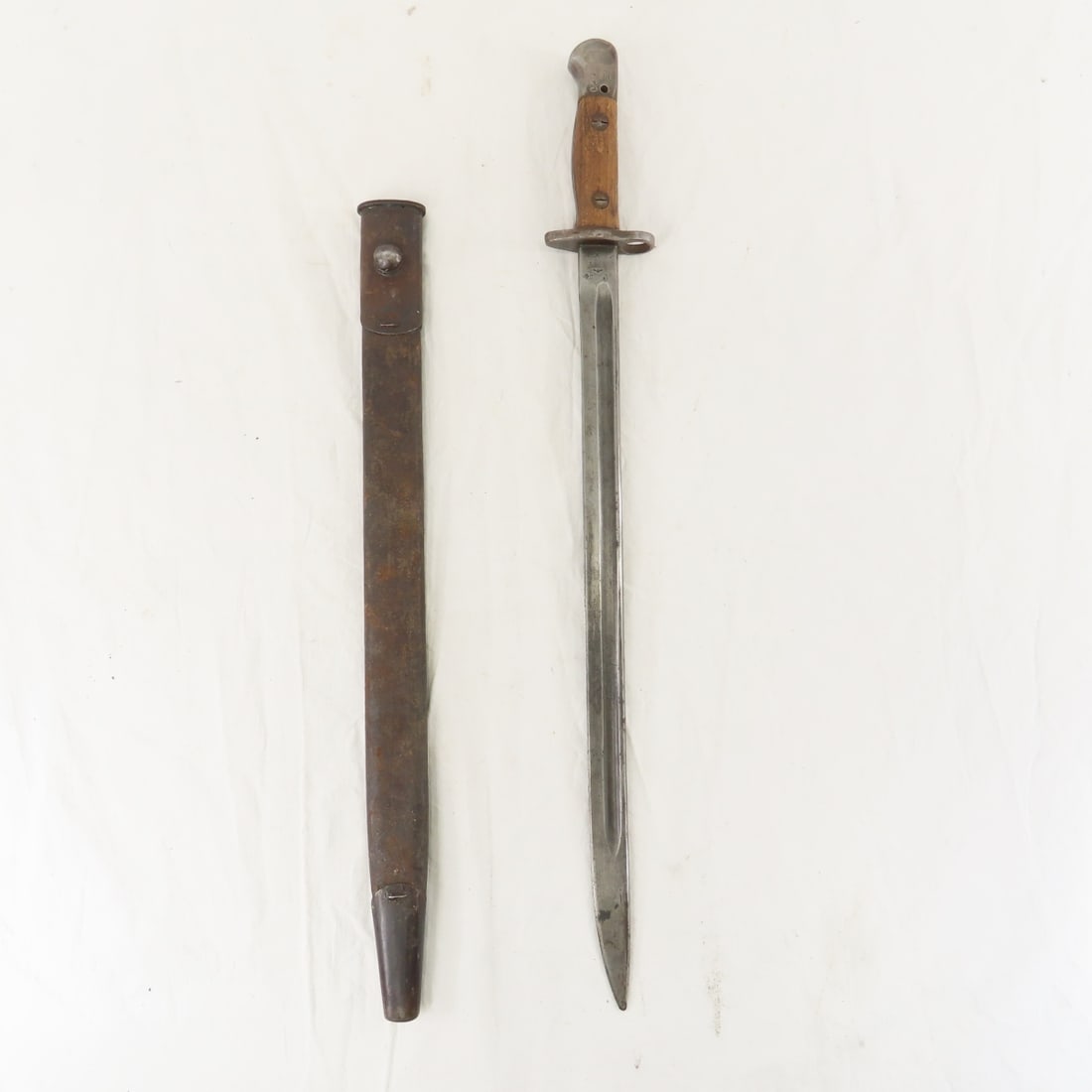 WWI Era Indian No. I MK I Sword Bayonet & Scabbard - 2