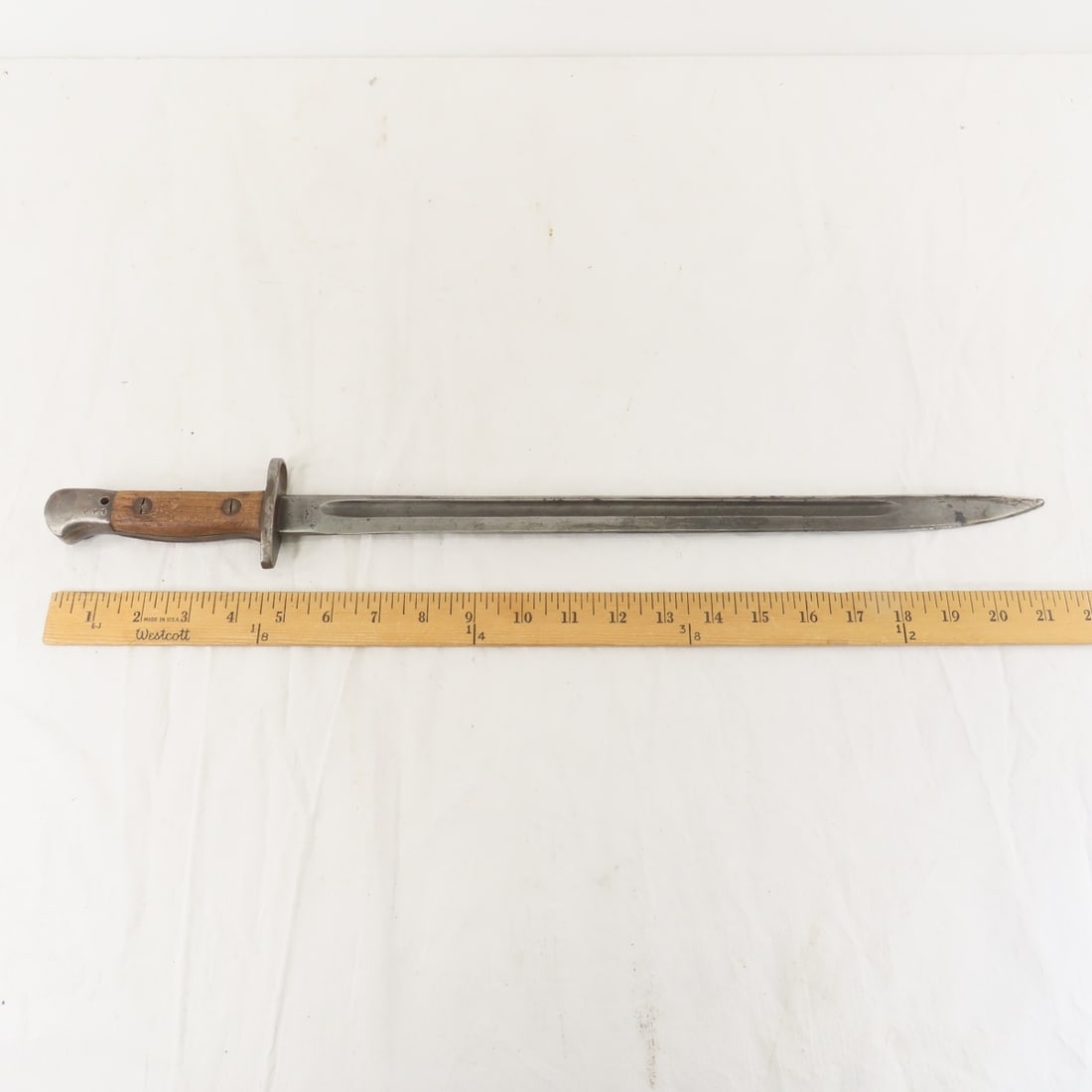 WWI Era Indian No. I MK I Sword Bayonet & Scabbard - 3