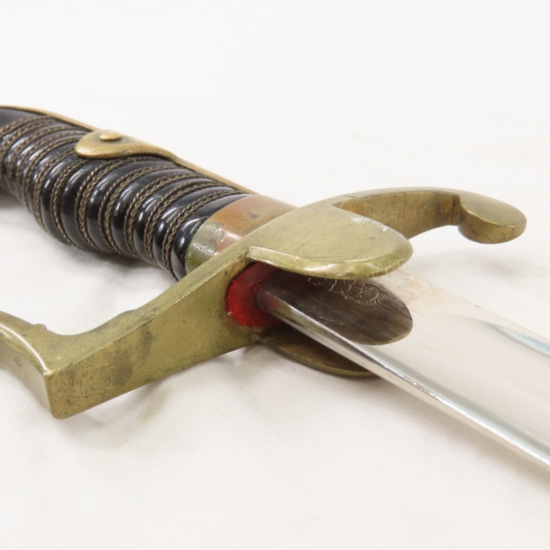 German WKC Sword in Leather Sheath with Buckle - 13