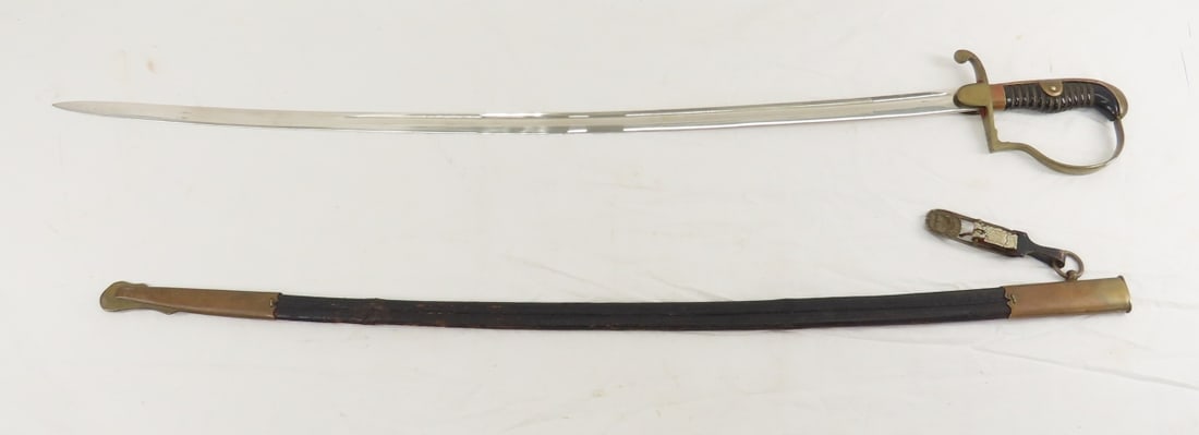 German WKC Sword in Leather Sheath with Buckle - 2