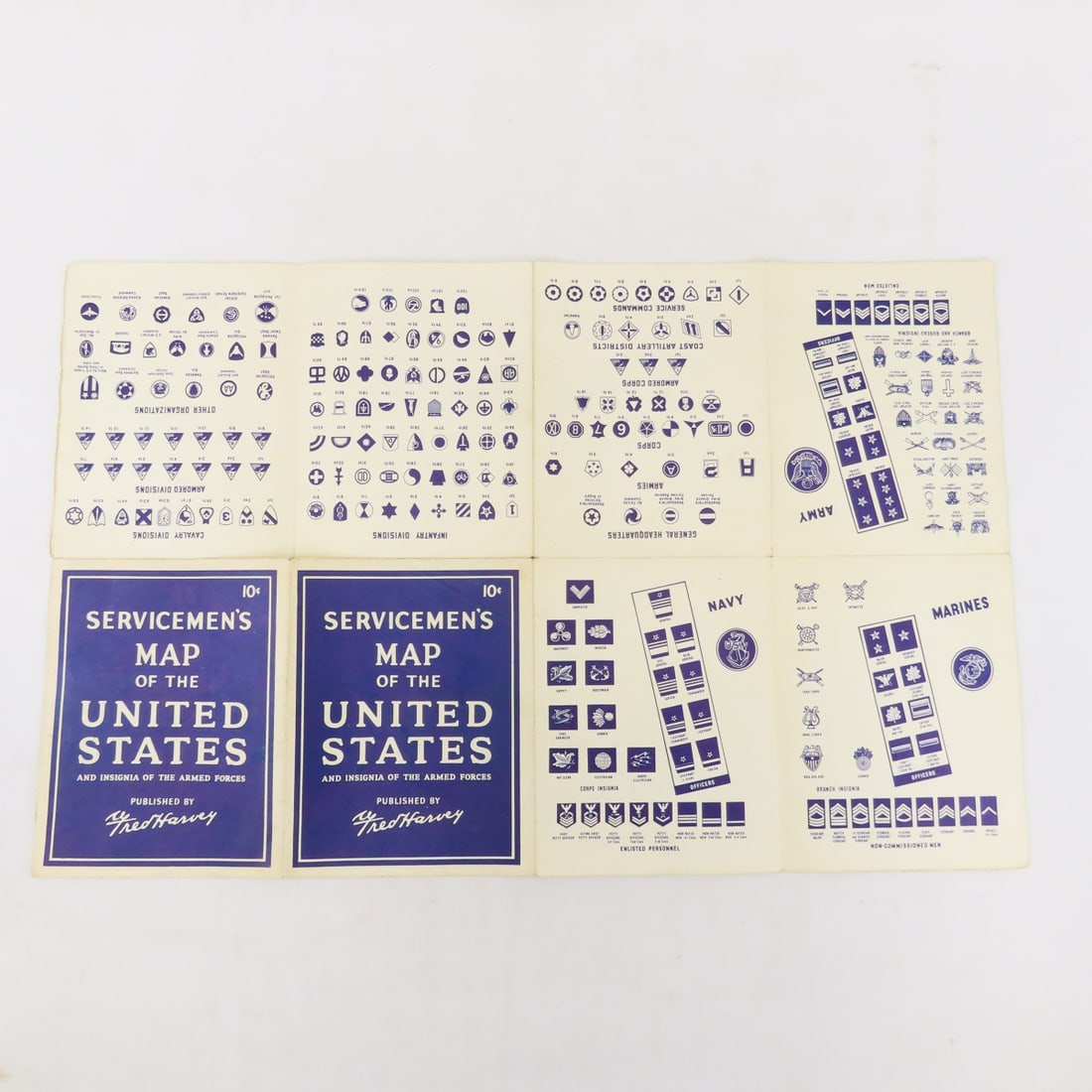 Vintage Servicemen's Map, Army Song Book & More - 20