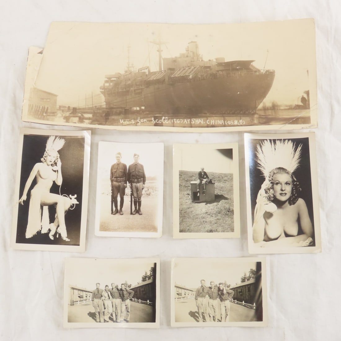 CCC & WWII US Navy Soldier Trunk and Mementos - 2