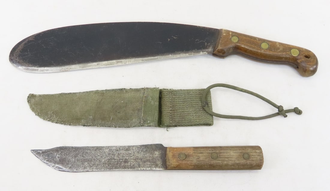 Vietnam Bolo Machete & Knife in Sheath (1 of 12)