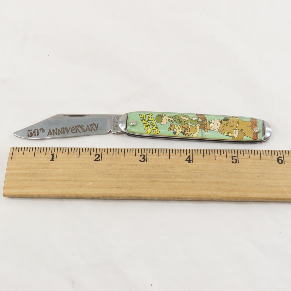 2 Beetle Bailey 50th Anniversary Pocket Knives - 12