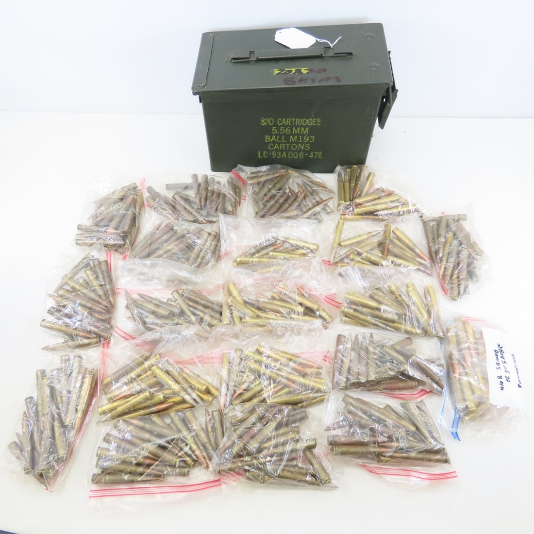 400 Rounds 8mm Mauser Ammunition in Ammo Can: 400 Rounds 8mm Mauser Ammunition in Ammo Can - Lot Size: 12 x 6 x 8", 28 lbs All information and photos are intended to be as accurate as possible, but errors are possible. No item may be returned or