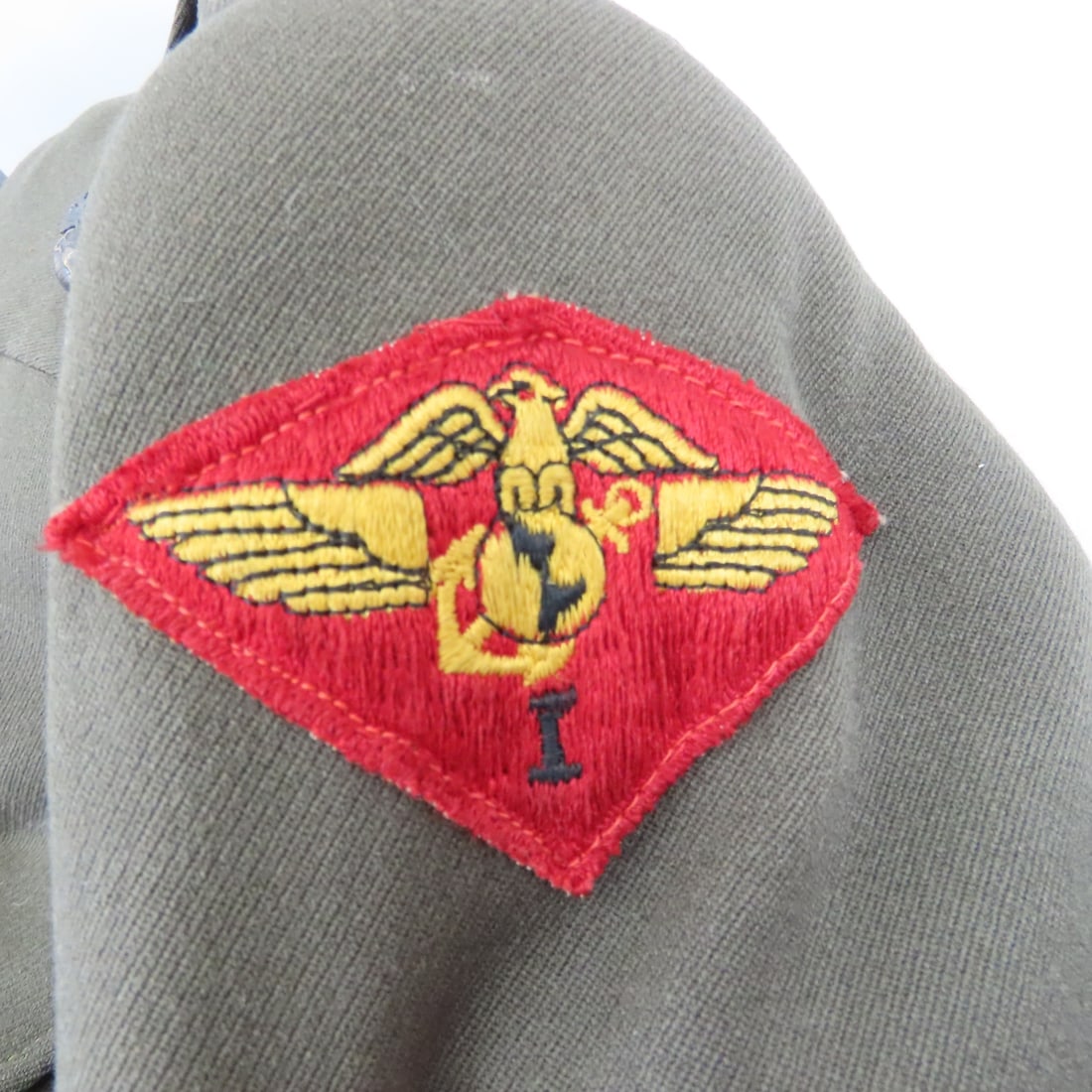 WWII Era USMC Dress Green Service Jacket & Caps - 4