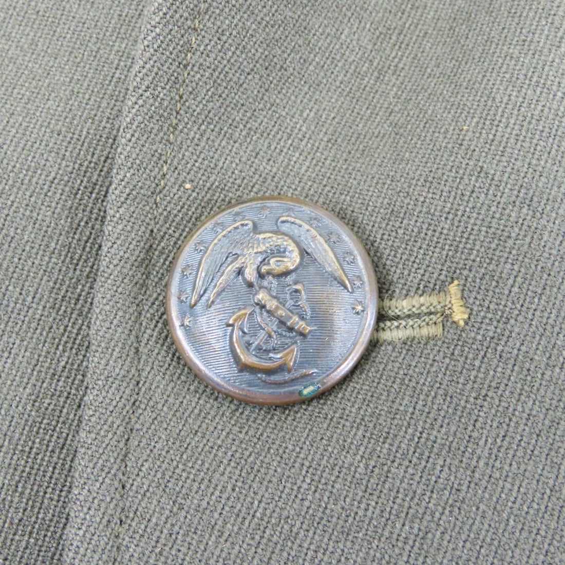 WWII Era USMC Dress Green Service Jacket & Caps - 6