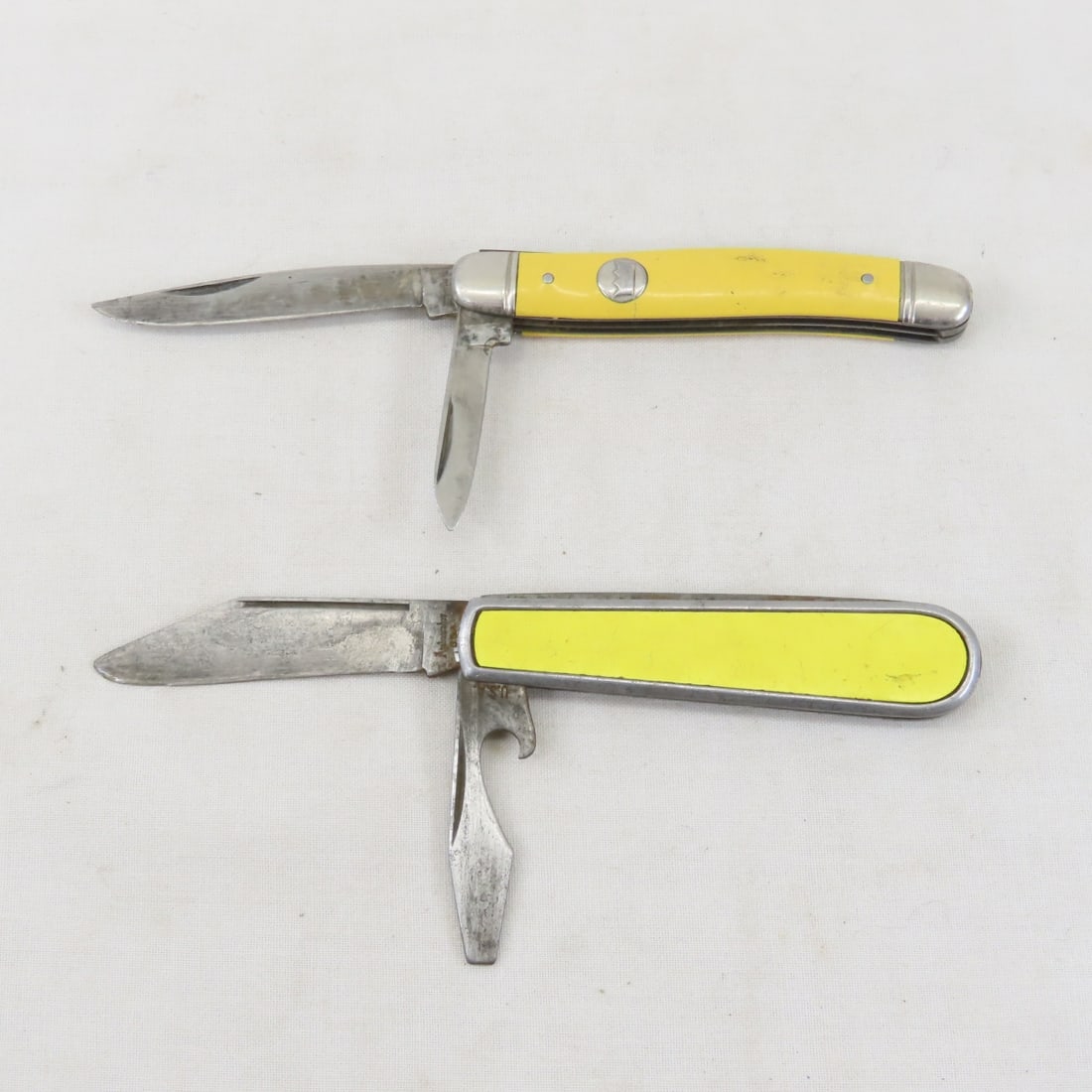 7 Vintage Folding Pocket Knives, Case, Ka-Bar - 14