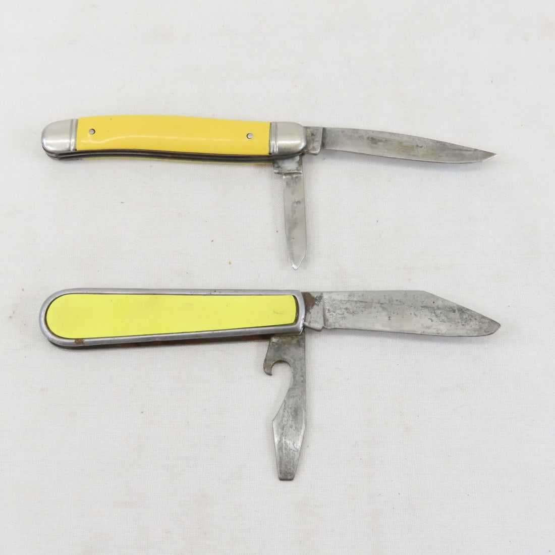 7 Vintage Folding Pocket Knives, Case, Ka-Bar - 15