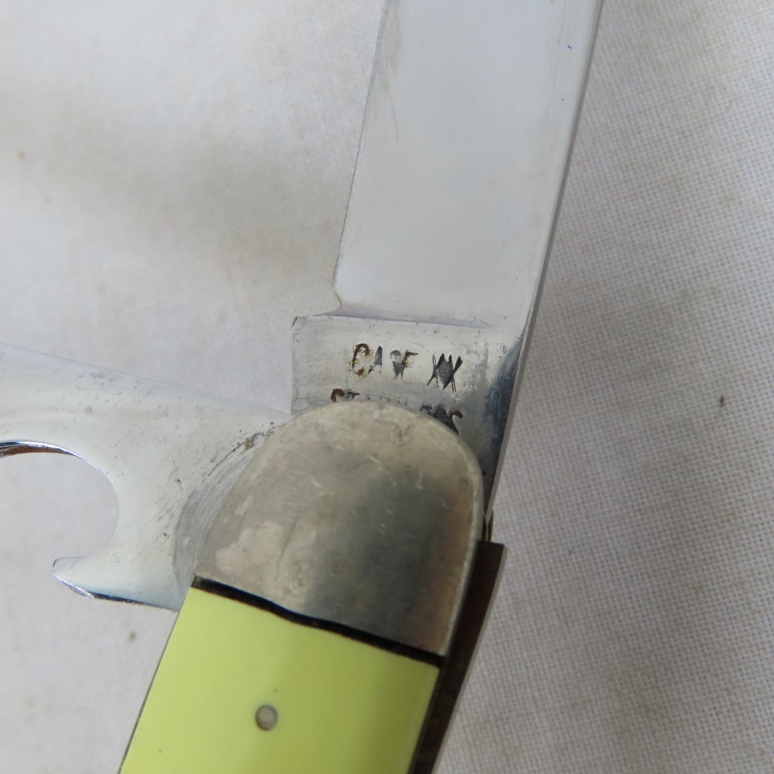 7 Vintage Folding Pocket Knives, Case, Ka-Bar - 7