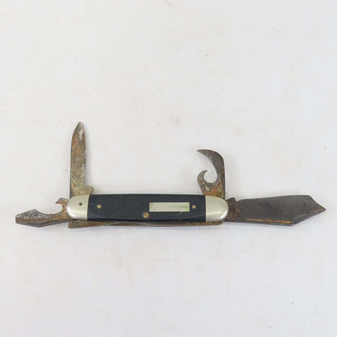 4 Vintage Folding Pocket Knives, Case, Craftsman - 12