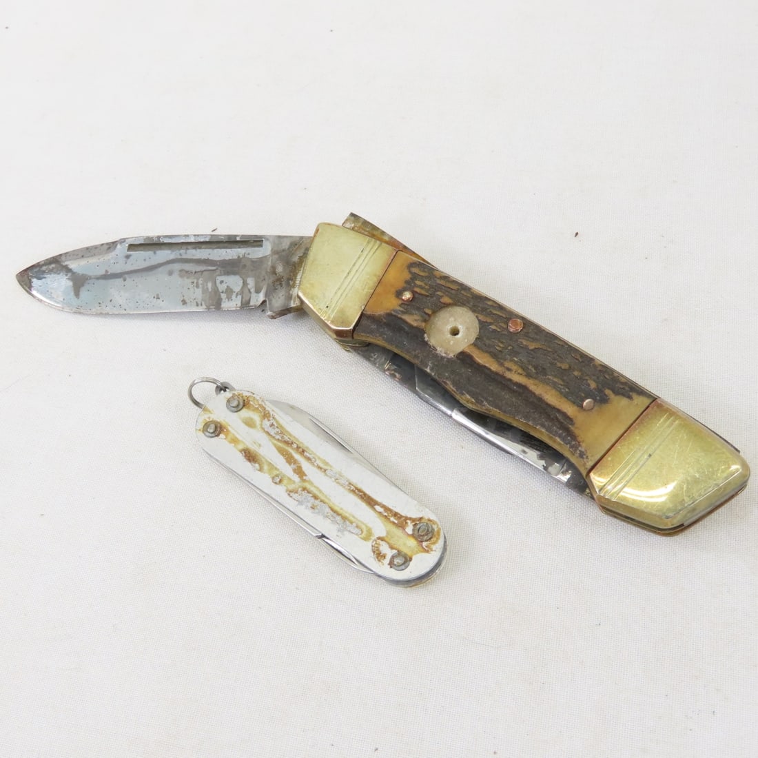 10 Damaged Folding Pocket Knives, Parts, Repair - 5