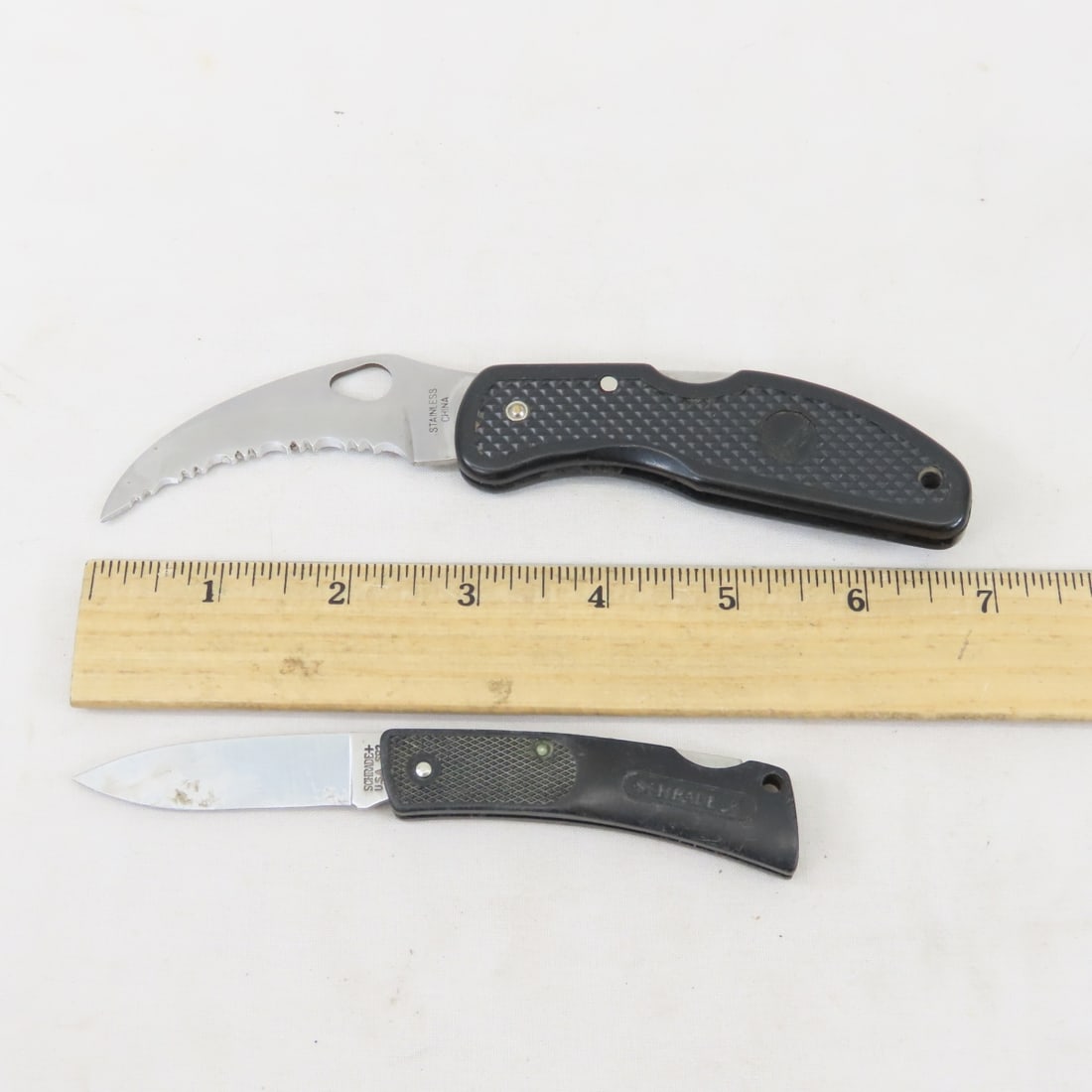 8 Folding Pocket Knives, Schrade & Flying Falcon - 12