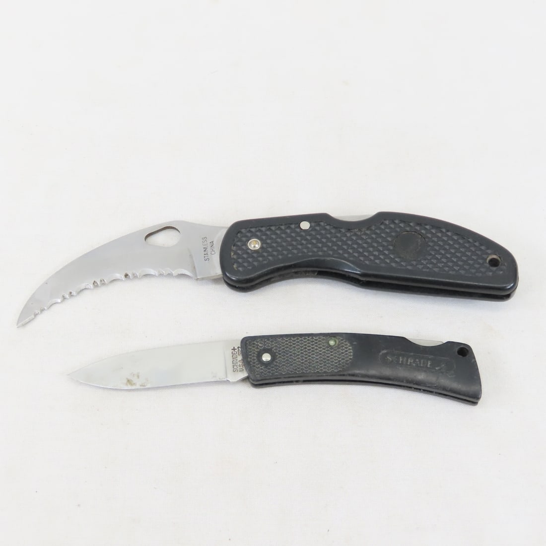 8 Folding Pocket Knives, Schrade & Flying Falcon - 8