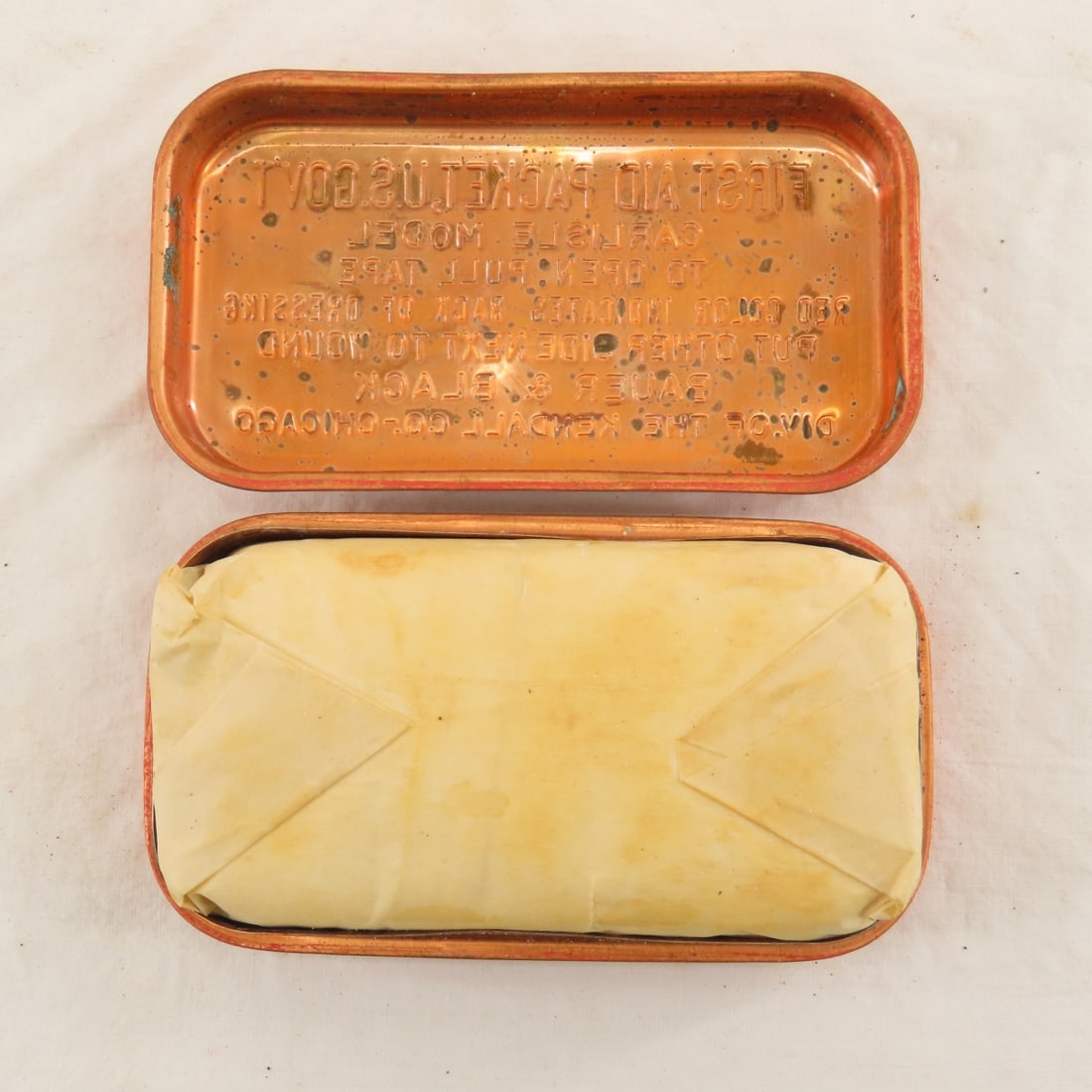 5 - 1st Type WWII First Aid Kits, Carlisle Bandage - 7