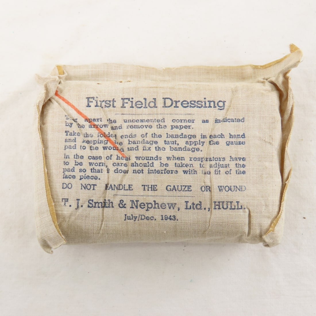 5 WWII British Military First Aid Field Dressings - 8