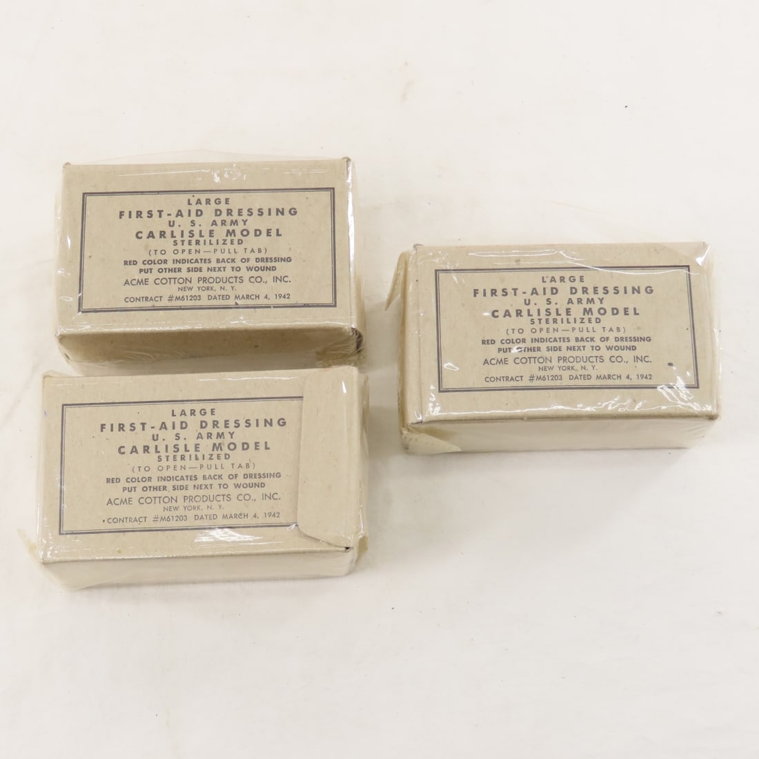 WWII US Military First Aid Field Dressings - 4