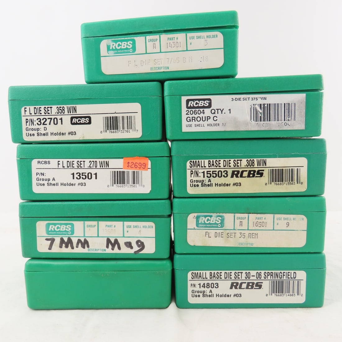 9 RCBS Reloading Dies, 38, 270, 30-06 & More - 11