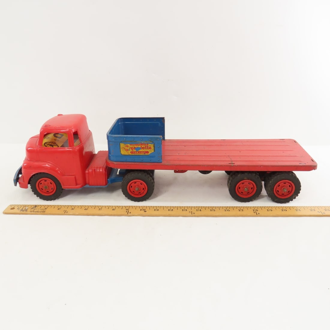 Wyandotte Plastic Cab-Over Truck & Metal Trailer - 2