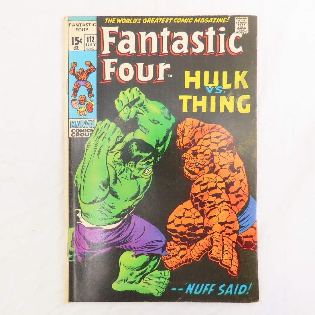 Fantastic Four #112 Comic Book- Hulk vs. Thing (1 of 19)