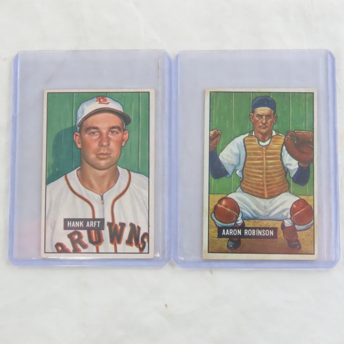 10 Sharp 1951 Bowman Baseball Cards - 8