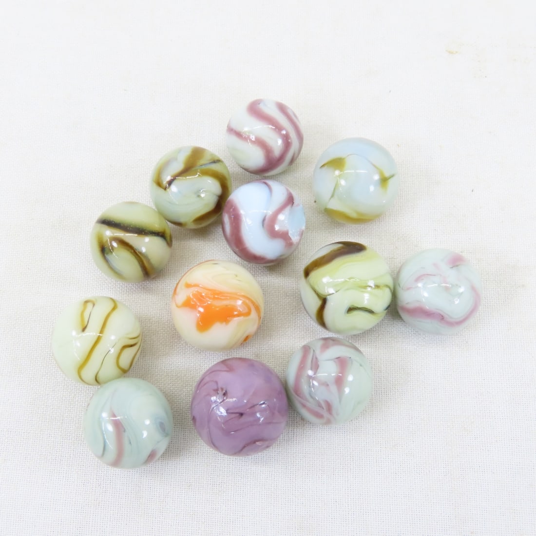 Collection 70+ West Virginia Swirl Glass Marbles - 16