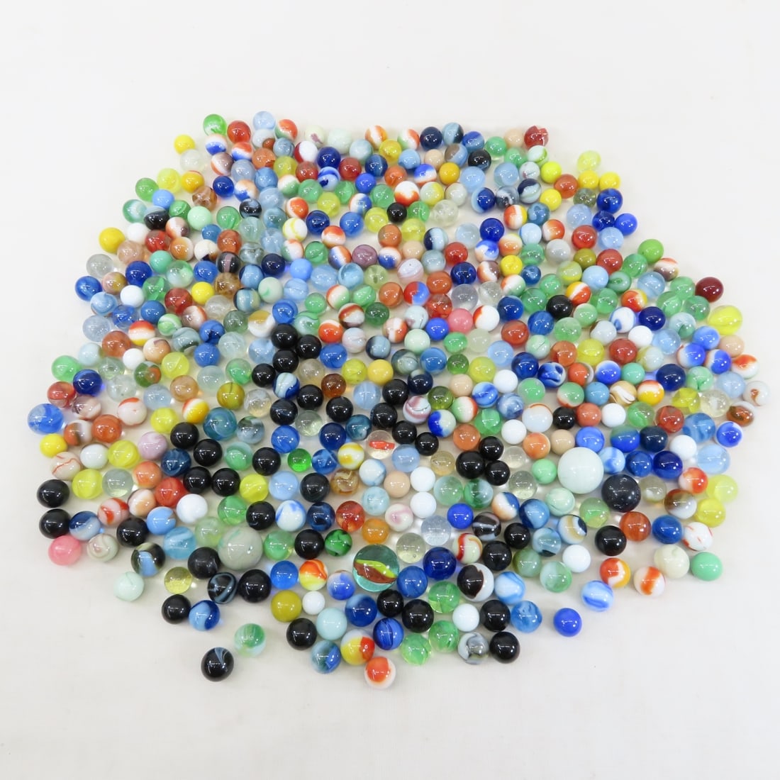 5 lbs Bulk Glass Marbles & Shoot-A-Loop Toy - 2