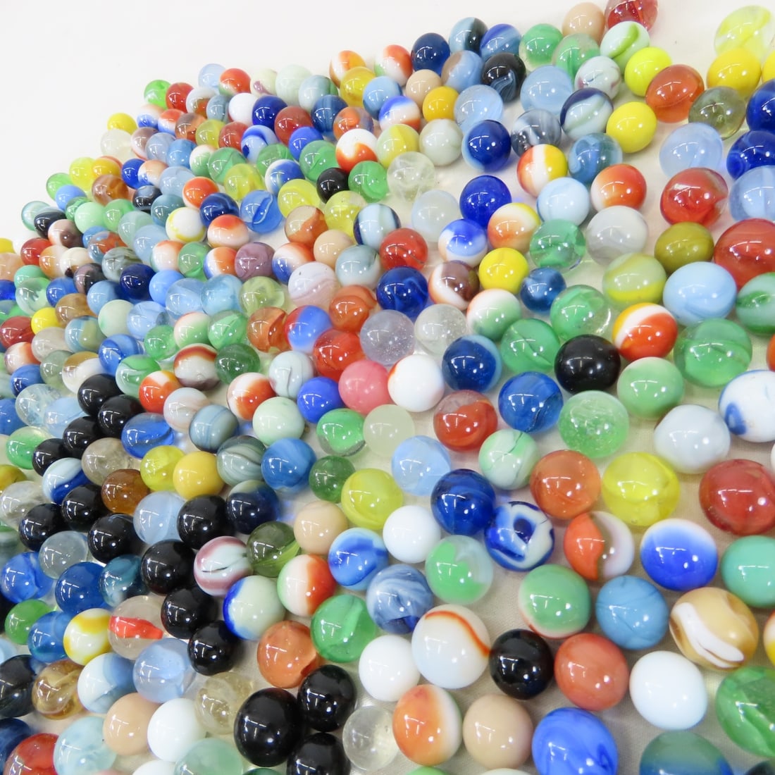 5 lbs Bulk Glass Marbles & Shoot-A-Loop Toy - 7