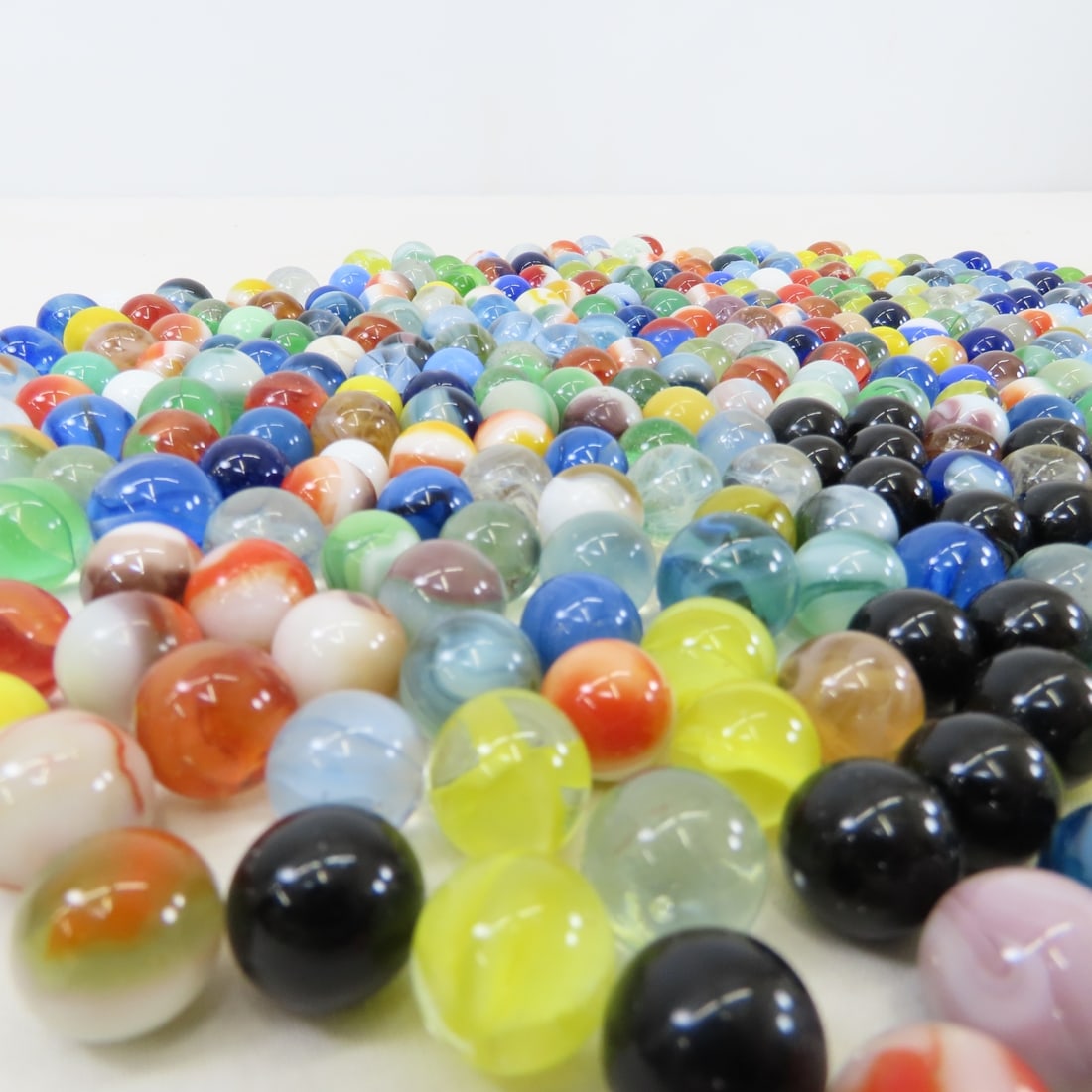 5 lbs Bulk Glass Marbles & Shoot-A-Loop Toy - 9