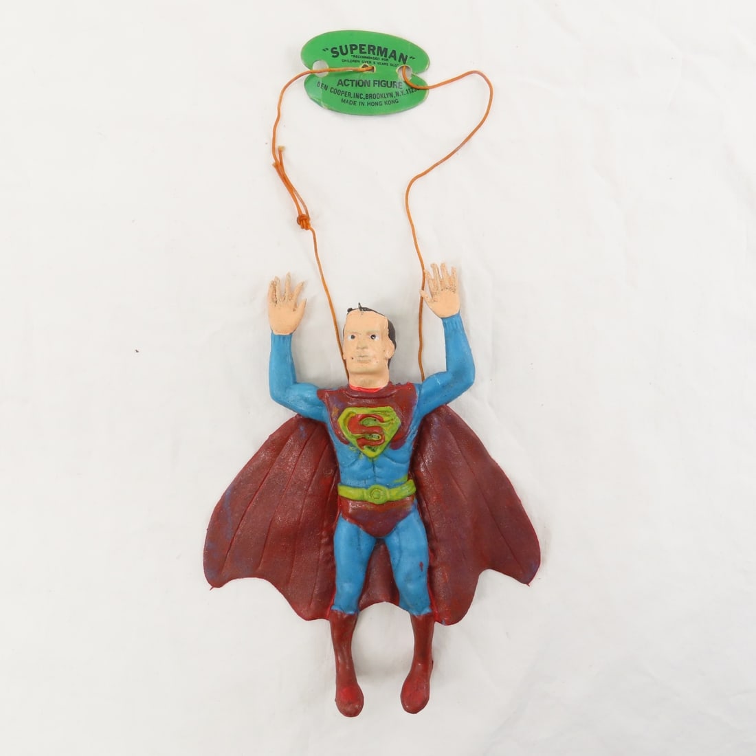 2 Ben Cooper Batman & 2 Superman Rubber Figures - 11