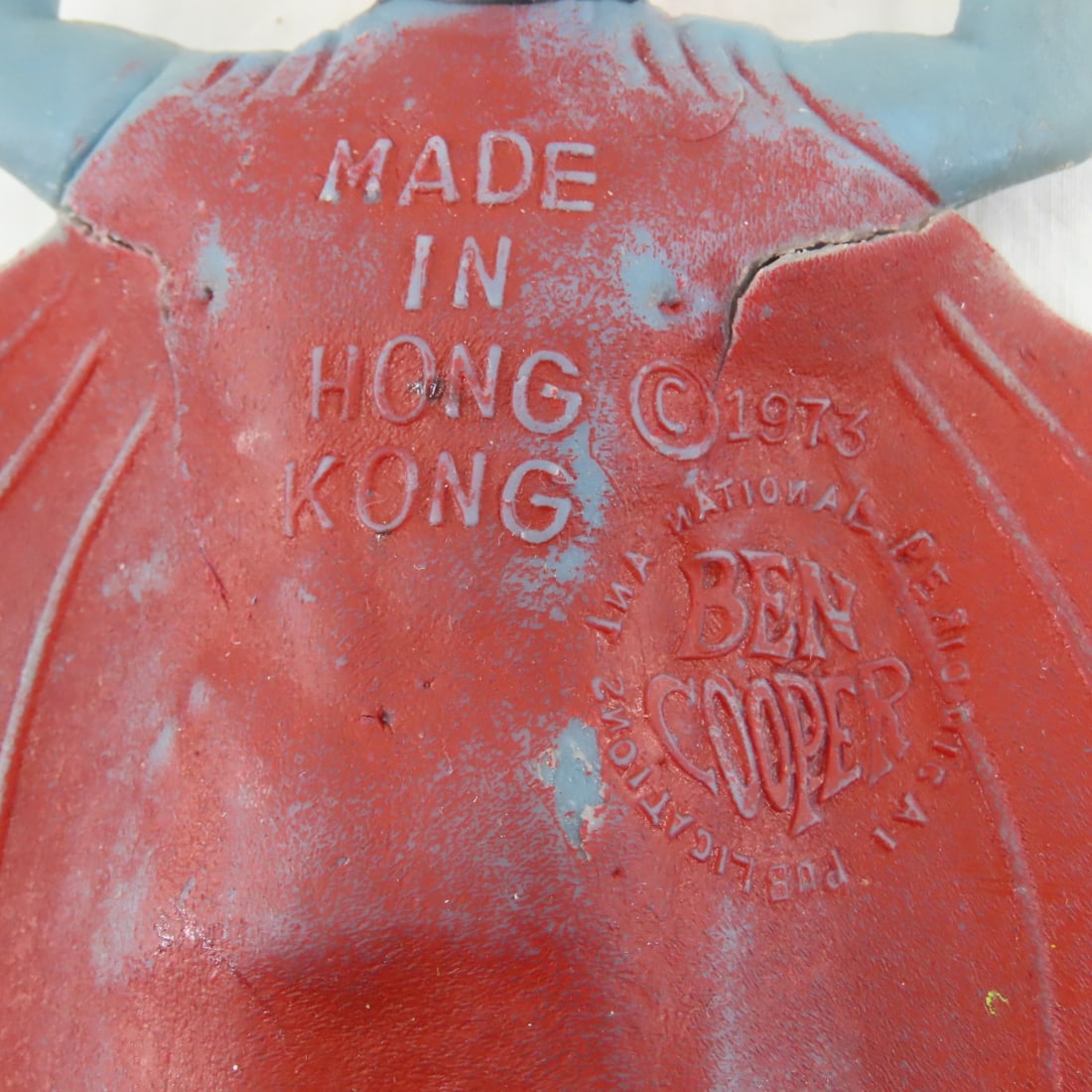 2 Ben Cooper Batman & 2 Superman Rubber Figures - 18