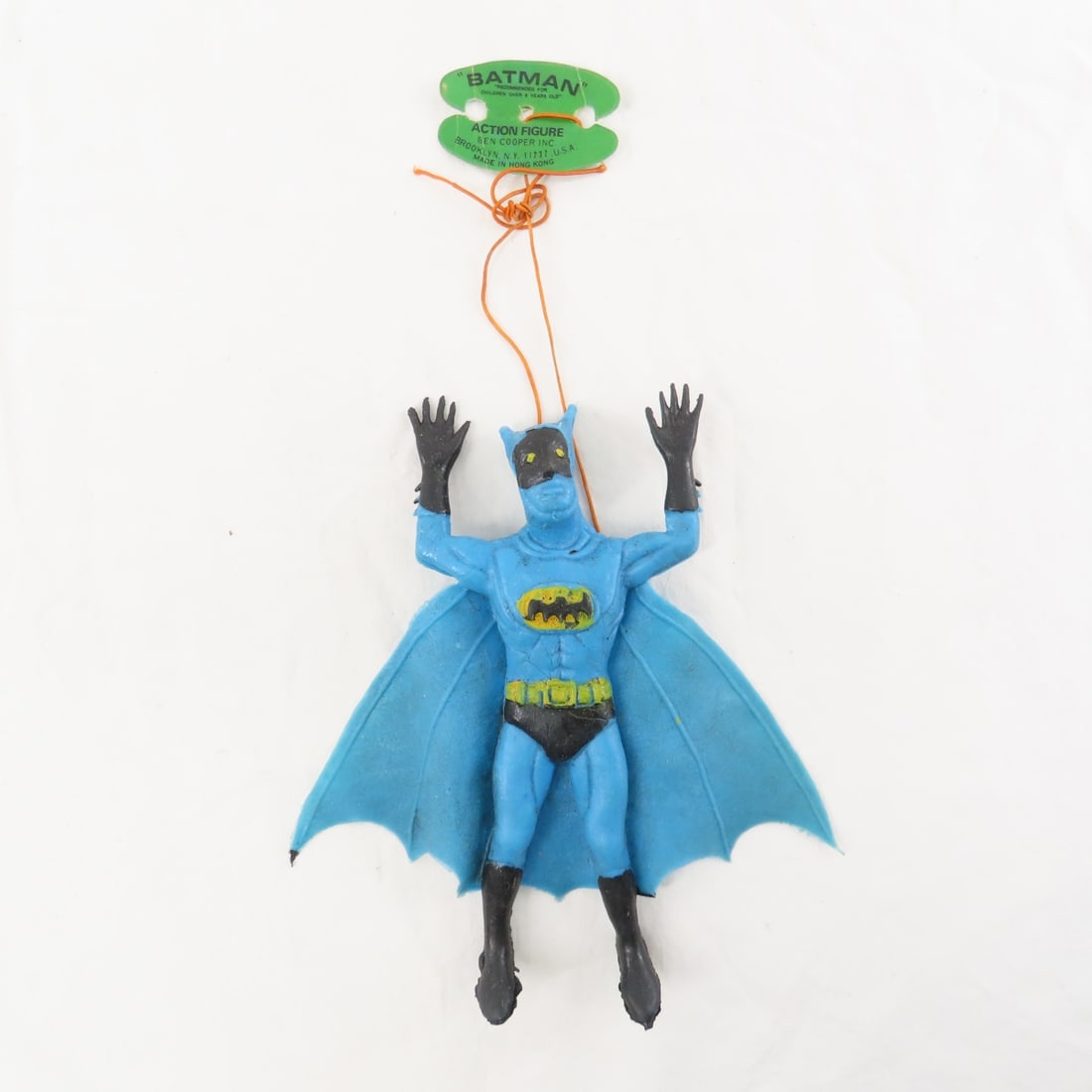 2 Ben Cooper Batman & 2 Superman Rubber Figures - 2