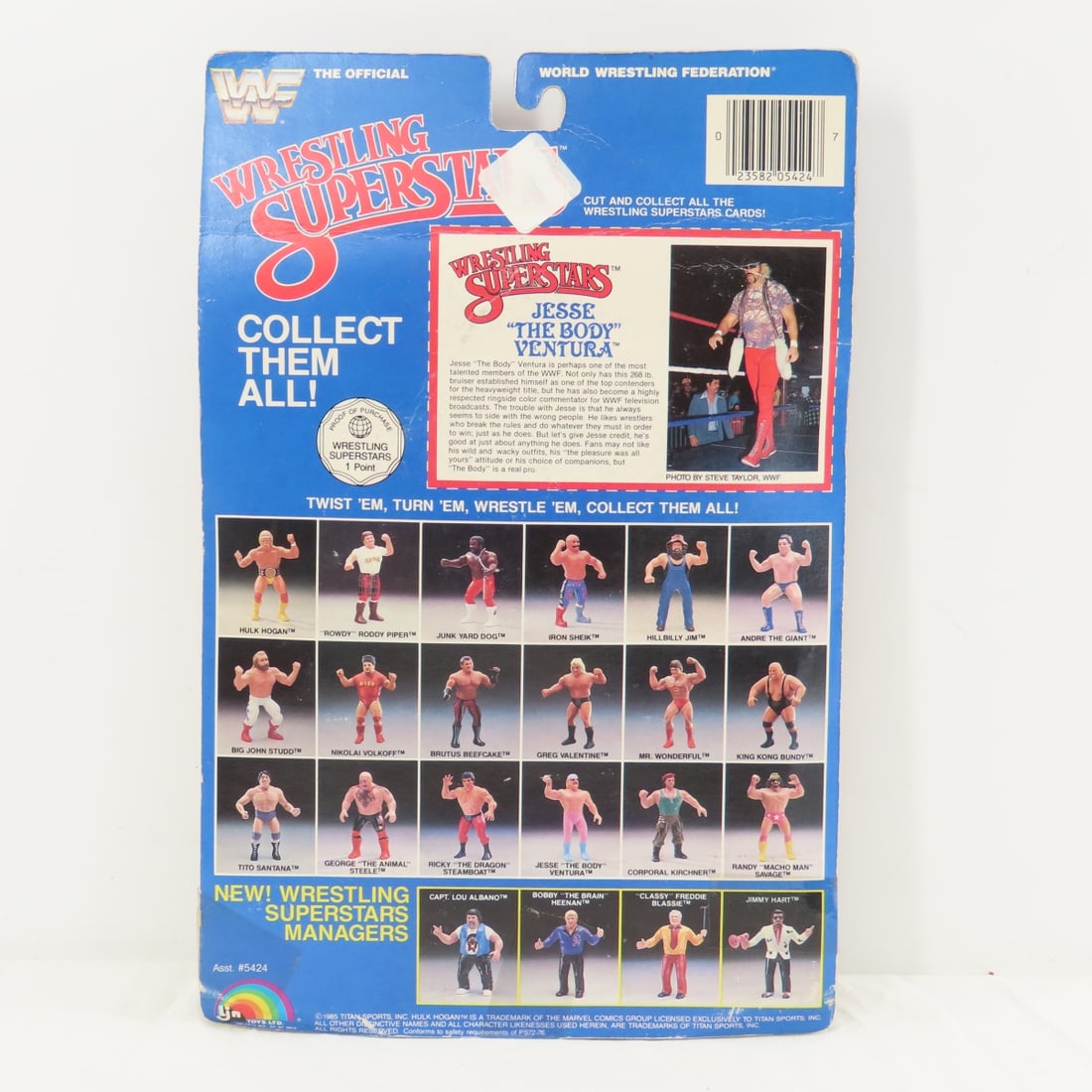 WWF LJN 8" Wrestling Superstars Jesse Ventura MOC - 2