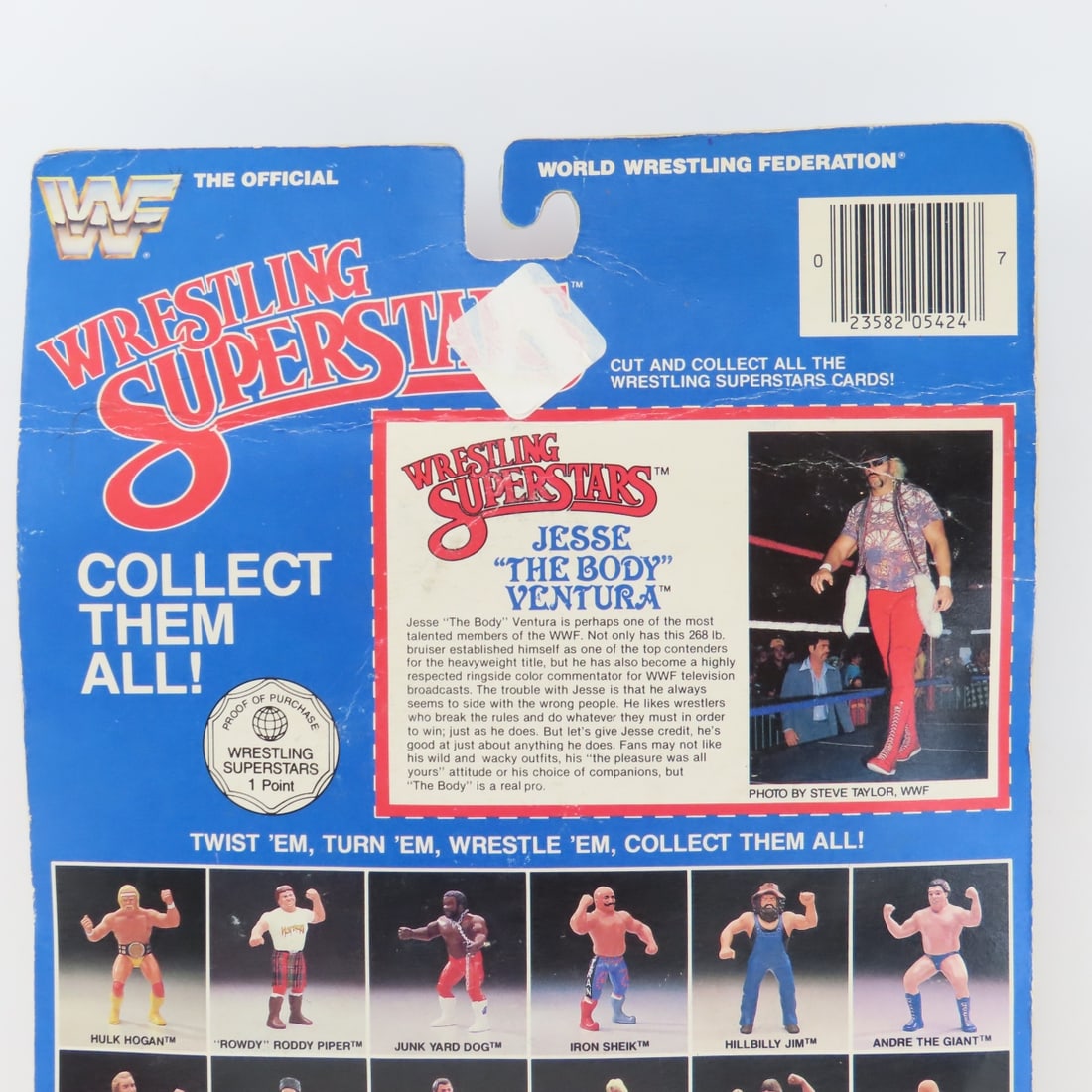 WWF LJN 8" Wrestling Superstars Jesse Ventura MOC - 5