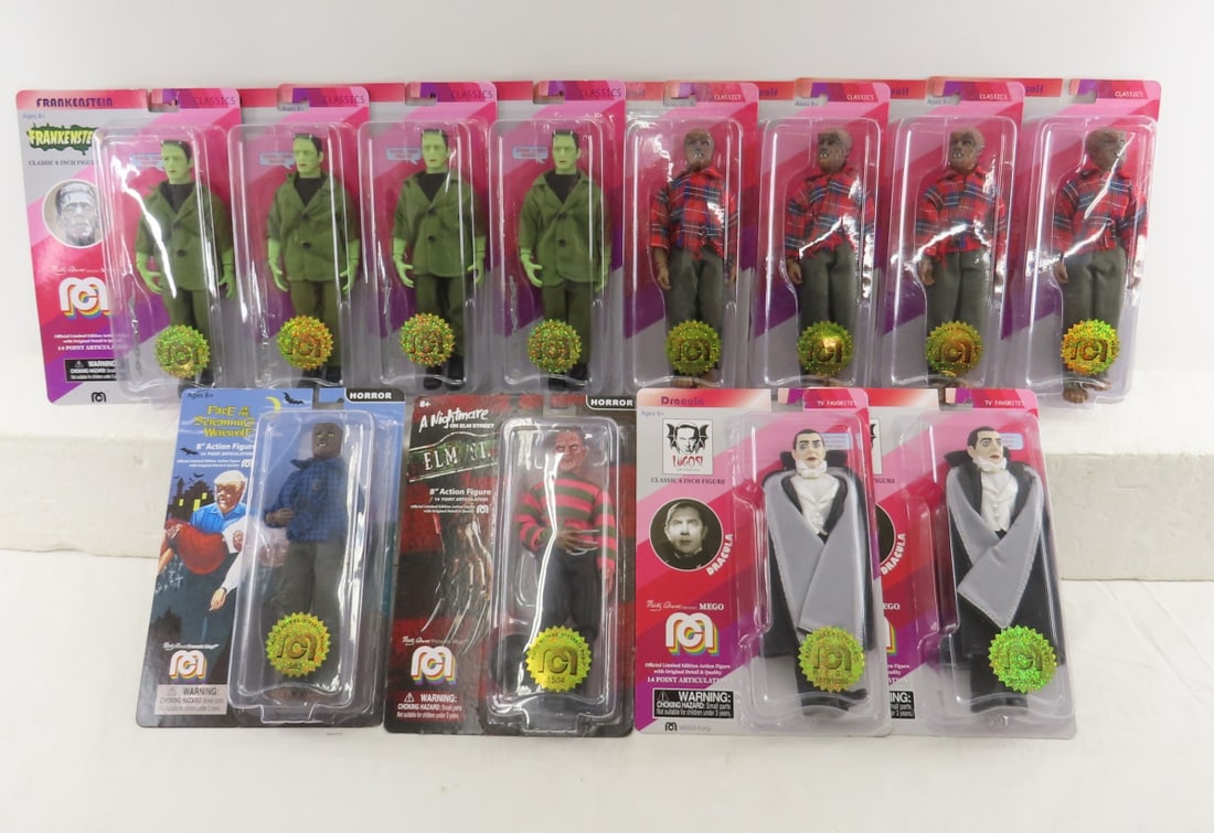 12 Mego 8" Figures NIP Classics, TV Favorites: 12 Mego 8" Figures NIP Classics, TV Favorites - Lot Size 12x12x10" 5 LBPhotos are part of description, please ask questions and read terms & conditions before bidding. 