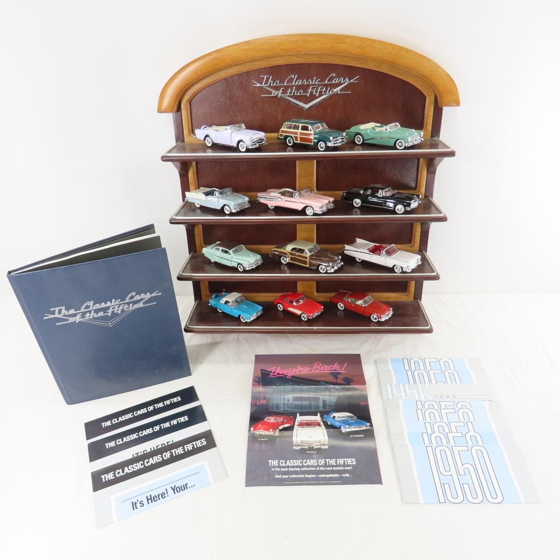 12 Franklin Mint 1:43 Scale Cars with Wall Display (1 of 20)