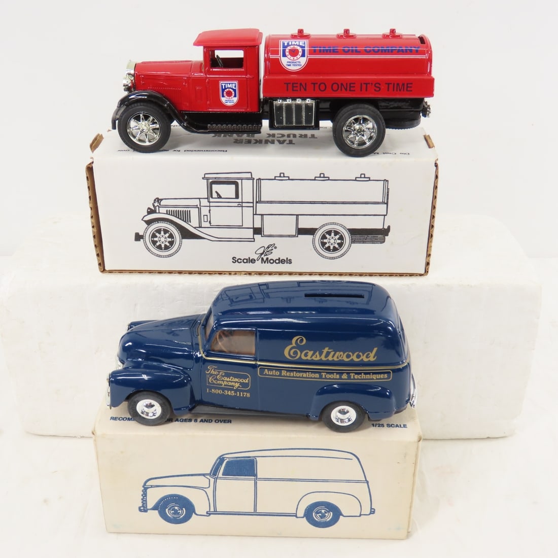 12+ Die Cast Car Coin Banks, Texaco & Others - 12