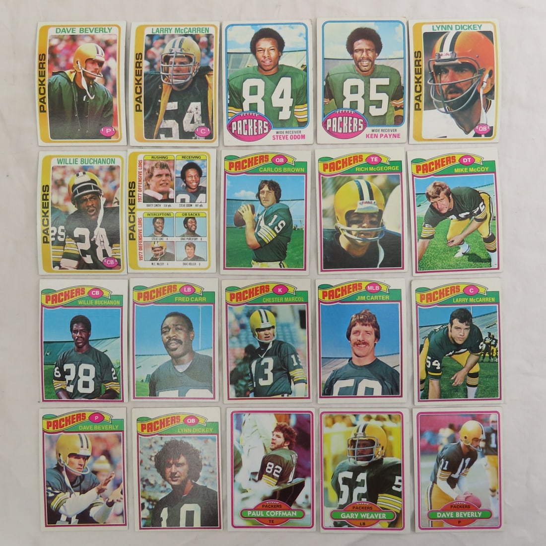 Collection of 1970s Football Cards in Topps Cases - 16