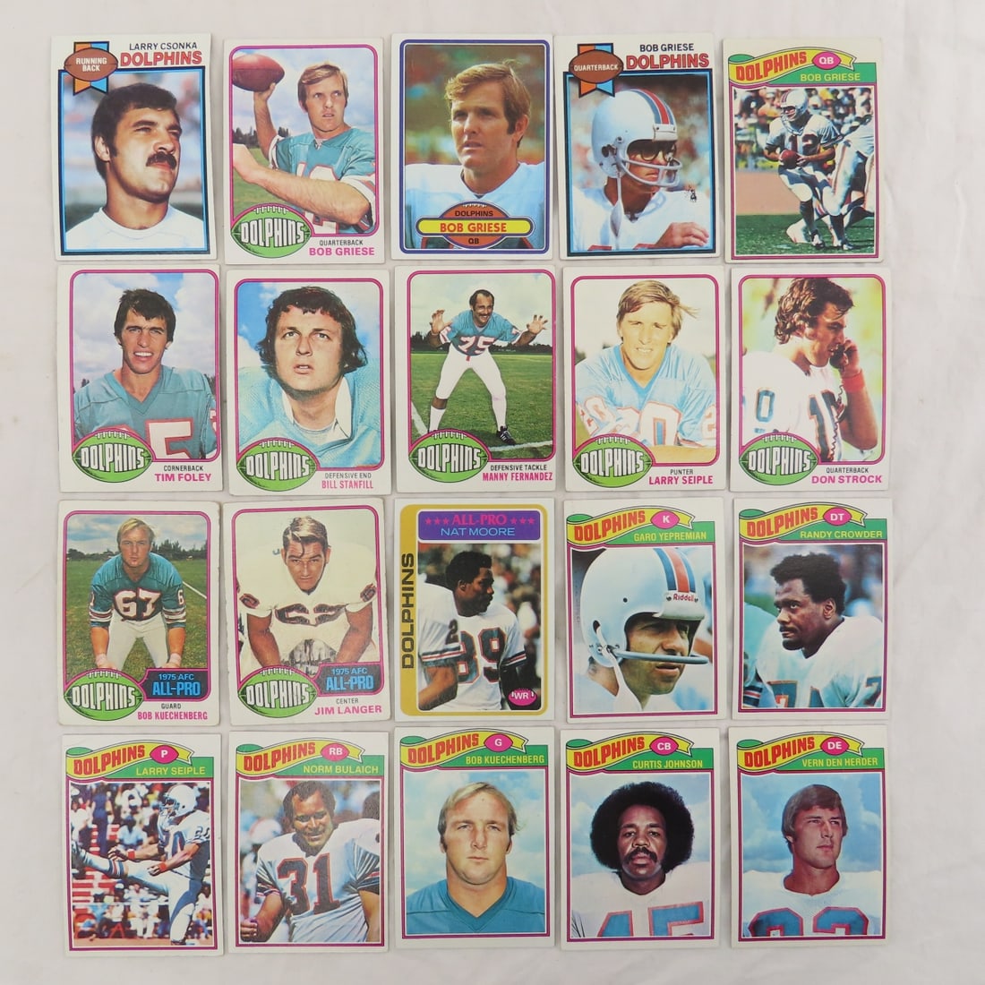 Collection of 1970s Football Cards in Topps Cases - 7